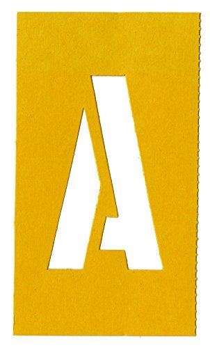 Chartpak Letter and Number Painting Stencils, A-Z and 0-9, 3 Inches H, 35 per Pack (01560) - Image 2