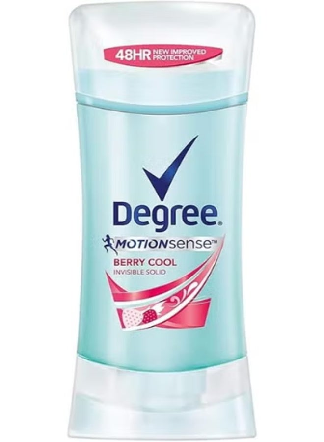 Degree Motion Sense Berry Cool Invisible Solid Deodorant For Women 74 Grams - Image 2