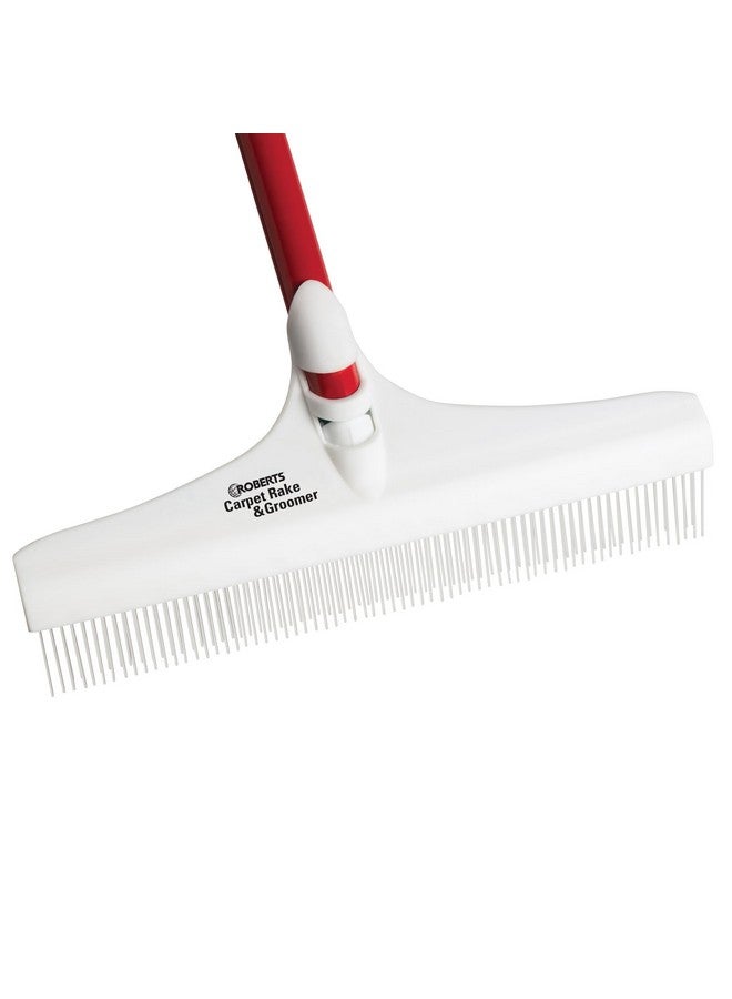 ROBERTS 12" Carpet Rake and Groomer with 51" Handle - Image 3