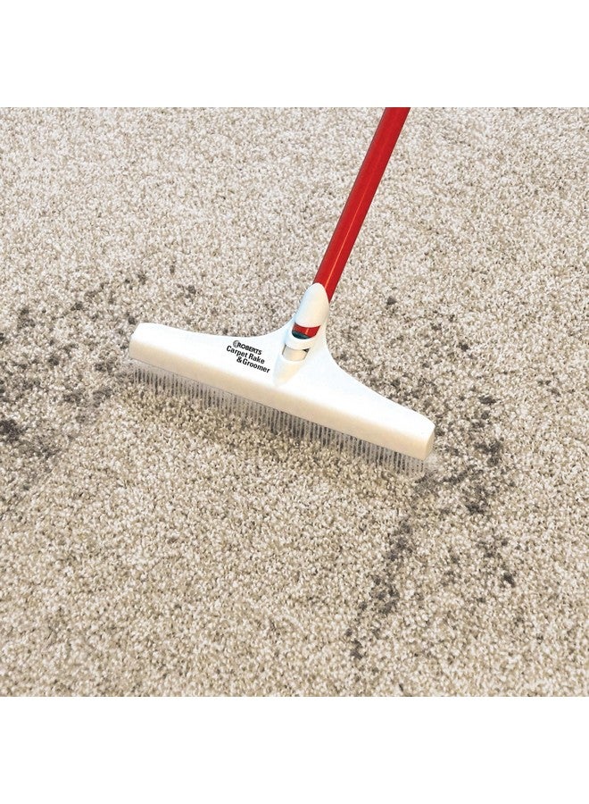 ROBERTS 12" Carpet Rake and Groomer with 51" Handle - Image 2