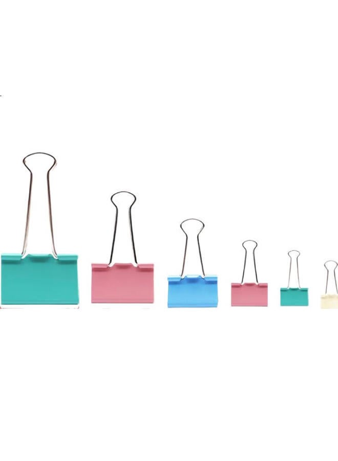 Lison 60 Pieces 15mm Colorful Long Tail Clips Binder Clips, 6# Small Metal Binder Clips For Doents, Office Supplies, 60 Pieces/tube, 6081 - Image 2