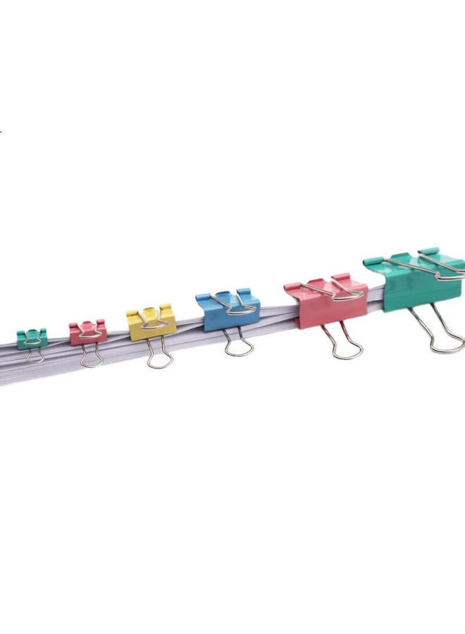 Lison 60 Pieces 15mm Colorful Long Tail Clips Binder Clips, 6# Small Metal Binder Clips For Doents, Office Supplies, 60 Pieces/tube, 6081 - Image 3