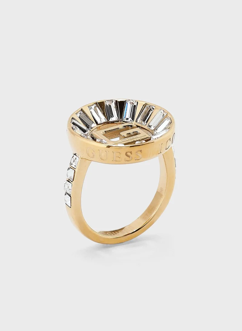 GUESS Baguette Ring