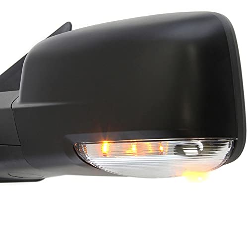 KYYET Front Left Driver Side Mirror Turn Signal Light Lamp Housing With Puddle Compatible with Dodge Ram 1500 2500 2009-2018 Replace# 68064949AA - Image 3