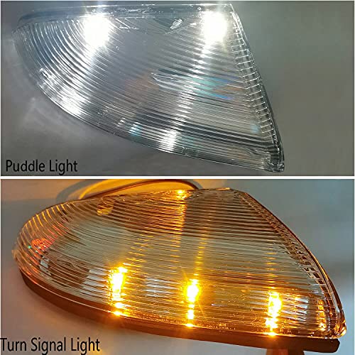 KYYET Front Left Driver Side Mirror Turn Signal Light Lamp Housing With Puddle Compatible with Dodge Ram 1500 2500 2009-2018 Replace# 68064949AA - Image 4