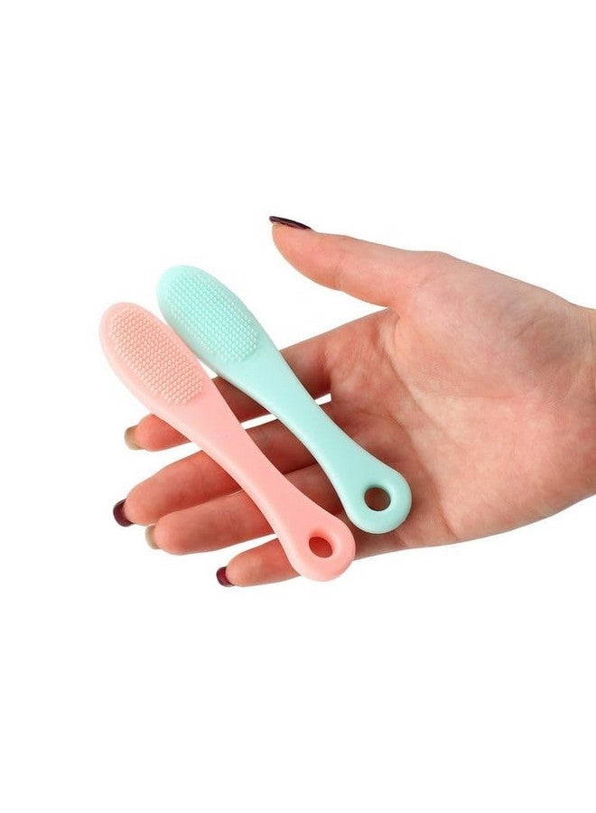 AILEXIM Silicone Face Scrubber Manual Facial Cleansing Brushes | Face Scrubber Cleanser Brush for Gently and Effectively Cleaning | Removing Blackheads and Massaging (Pack of 2) - Image 2