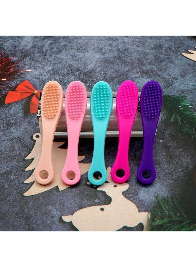 AILEXIM Silicone Face Scrubber Manual Facial Cleansing Brushes | Face Scrubber Cleanser Brush for Gently and Effectively Cleaning | Removing Blackheads and Massaging (Pack of 2) - Image 4