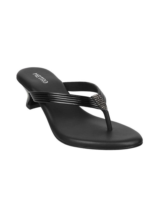 مترو حذاء Metro Women's Black Fashion Kitten Heel Slip-on مقاس المملكة المتحدة/5 الاتحاد الأوروبي/38 (32-240) - Image 2