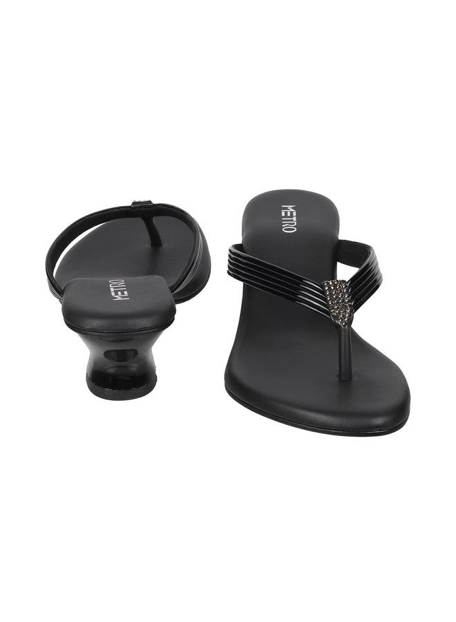 مترو حذاء Metro Women's Black Fashion Kitten Heel Slip-on مقاس المملكة المتحدة/5 الاتحاد الأوروبي/38 (32-240) - Image 5