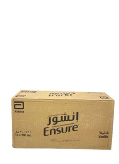 انشور حليب إنشور مكمل غذائي ( Ensure 200ml ) الكرتون عبوة 18 حبة  - Image 2