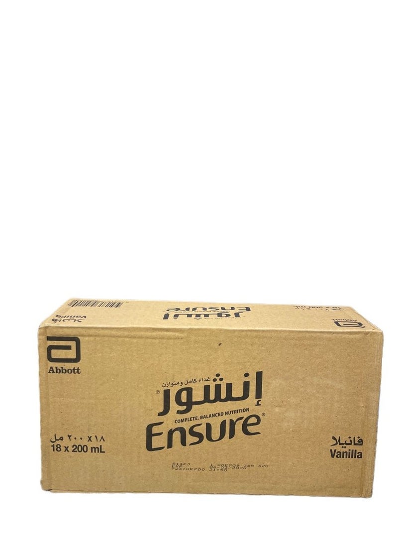 Ensure milk nutritional supplement (Ensure 200ml), a carton package of 18 - Image 2
