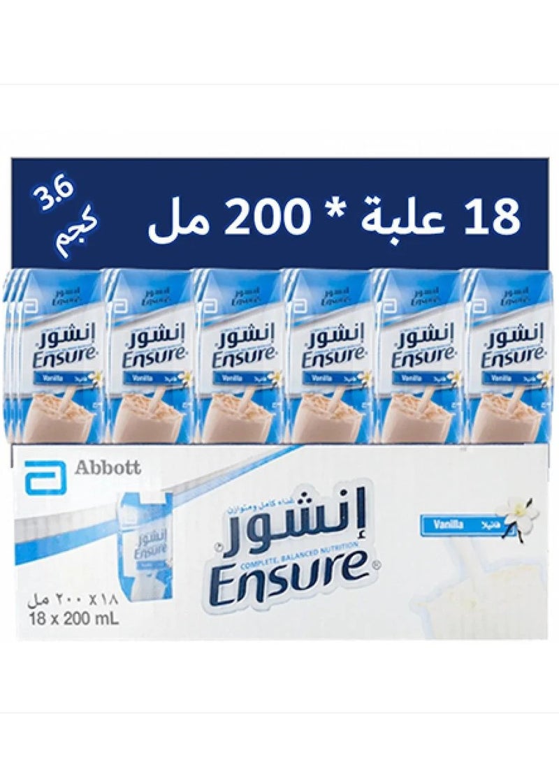 Ensure milk nutritional supplement (Ensure 200ml), a carton package of 18 - Image 3