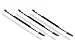 Existing Beauty Henna Eyebrow Brush Dual Sided Brow Brush with Spoolie 3 Count Pack of 1 Black - Image 2