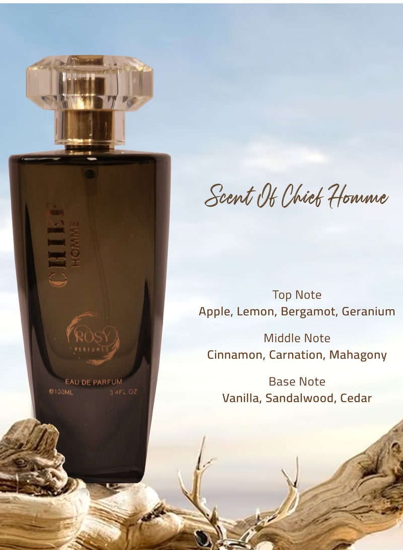 ROSY PERFUMES CHIEF HOMME Perfume for Men 24 Hours Long Lasting Men's Fragrances,Infused with Natural Pheromones Fragrance For Men,Perfume Valentine Gift For Men,Eau De Parfum - Image 5