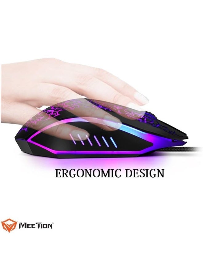 Meetion MT-M930 LED Wired Backlit Gaming Mouse - Image 1
