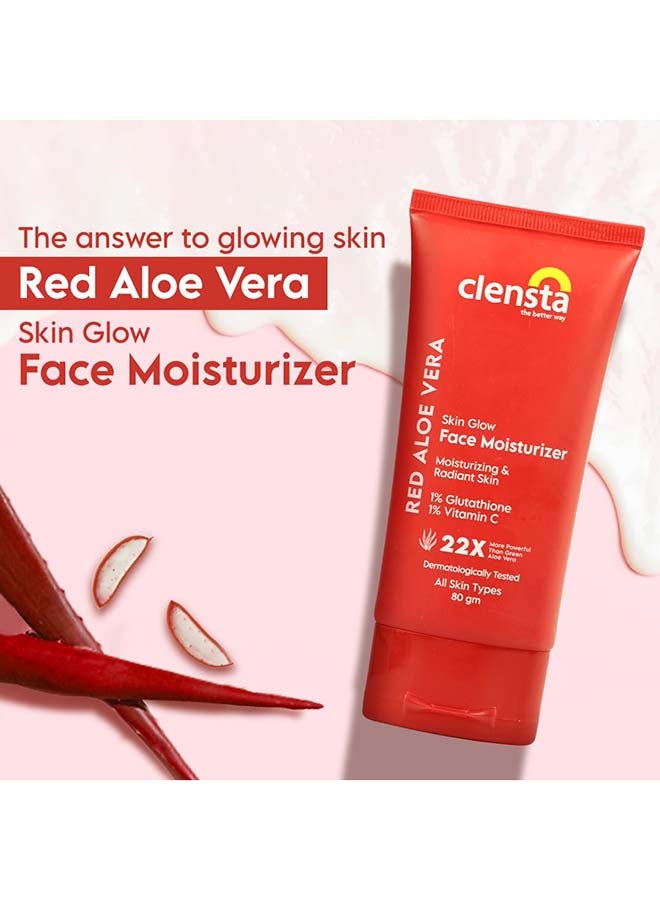 Clensta Red Aloe Vera Skin Glow Face Moisturizer  - Image 2