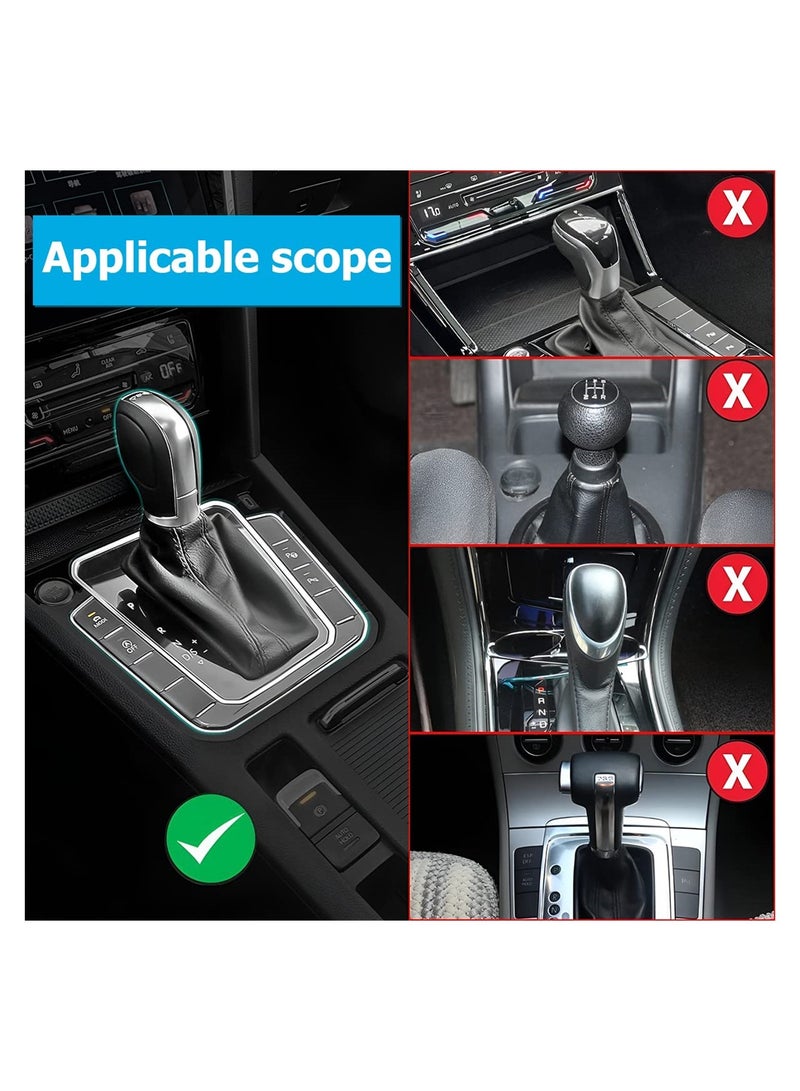Excefore Car Gear Shift Knob Cover, 4 Pack Anti-Slip Auto Knob Gear Stick Protector, Comfortable Silicone Handbrake Shifter Cover for Men Women, Universal Vehicle Interior Accessories, Black - Image 5