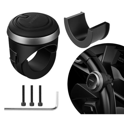 Yobbo Universal Car Steering Wheel Spinner Knob 360° Rotation Power Handle Driving Helper Booster Auxiliary Aid Control Strengthener Fit for All Vehicles Cars Truck Tractor Original 3R-2251 (3R-2251) - Image 1
