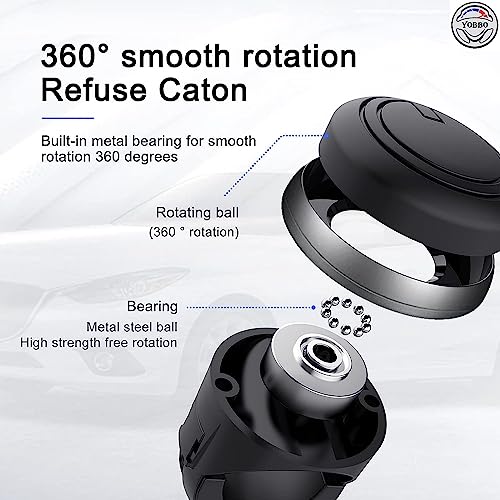 Yobbo Universal Car Steering Wheel Spinner Knob 360° Rotation Power Handle Driving Helper Booster Auxiliary Aid Control Strengthener Fit for All Vehicles Cars Truck Tractor Original 3R-2251 (3R-2251) - Image 5