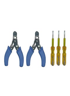 Inditrust Inditrust Electric tool kit 2pc Wire cutter and 3pc Electric Tester Hand Tool Kit 5 Tools  - Image 1