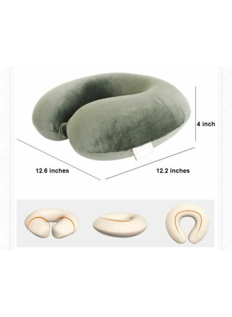 Neck Support Cushion Soft Foam Pillow for Car Office and Home, Comfortable Head and Neck Support with Removable Washable Cover for Daily Use - Image 1