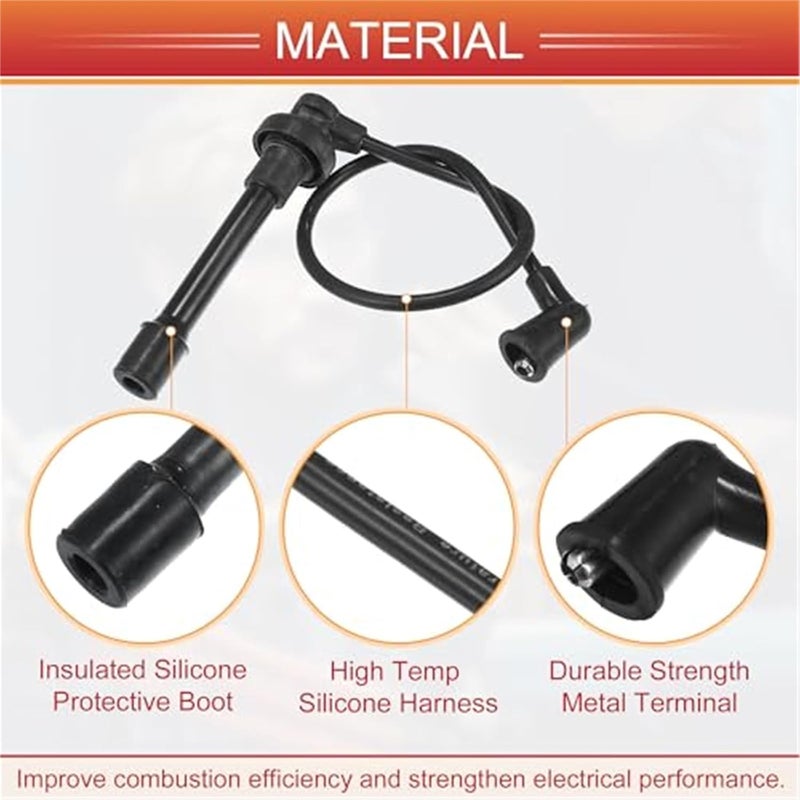 Vuzmode Car Spark Plug Coil Wires Set - Image 4