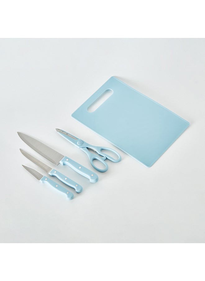 Home Box - Rogers 5-Piece Knives with Scissors and Chopping Board Set 28.5 x 0.5 x 19.5 cm - Image 1