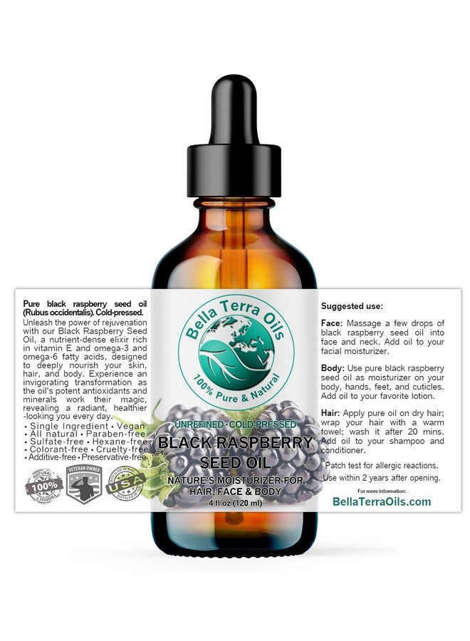 بيلا تيرا أويلز زيت بذور التوت الأسود 118 مل استمتع بخلاصة غنية بمضادات الأكسدة معبأ بأوميجا 6 وأوميجا 9 قمة الزيوت المغذية للبشرة - Image 2