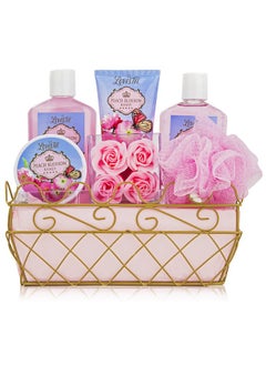 Relaxing Bath Spa Kit For Men Women And Teens Gift Set Bath And Body Works Natural Peach Blossom Aromatherapy Spa Gift Basket Includes Shower Gel Bubble Bath Sensual Body Lotion Body Butter