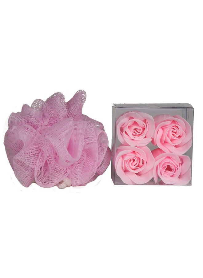 Lovestee - Relaxing Bath Spa Kit For Men Women And Teens Gift Set Bath And Body Works Natural Peach Blossom Aromatherapy Spa Gift Basket Includes Shower Gel Bubble Bath Sensual Body Lotion Body Butter - Image 1