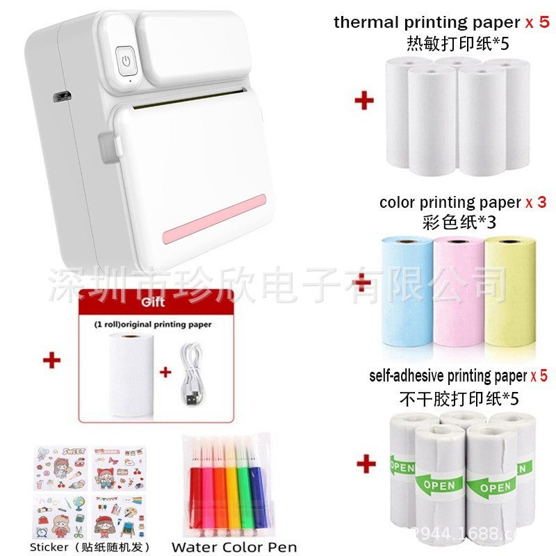 Mini Bluetooth Thermal Printer for Photos and Notes - Portable Wireless Printer Compatible with iOS &  Android - Image 1