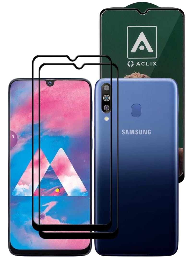 ACLIX 2 Pieces Antistatic ESD Dustproof Premium Quality High Definition Tempered Glass Screen Protector Designed For Samsung Galaxy M30 - Image 1
