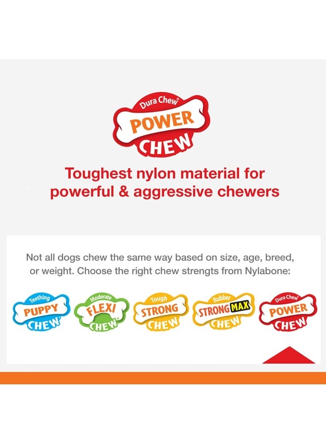 Nylabone Dura Chew Big Chew Bone for Extreme Chewers, Chicken Flavour - Image 3
