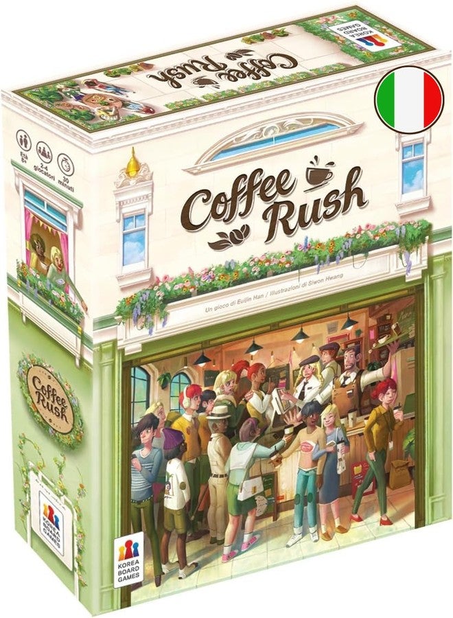 Asmodee - Coffee Rush - Board Game, 2-4 Players, 8+ Years, Italian Edition - Image 1