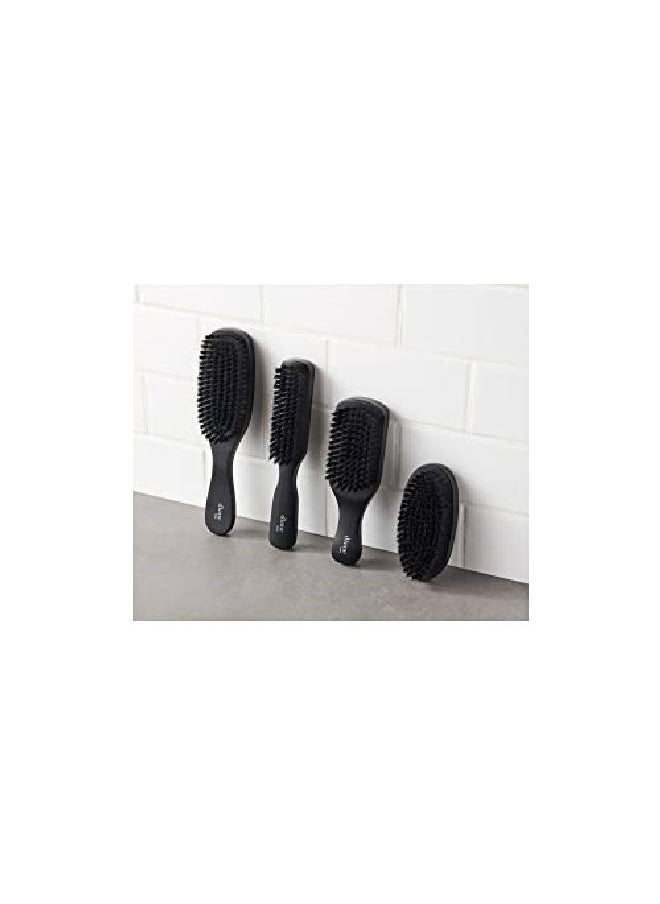 100% Soft Boar Bristle Brush For Men And Women Soft Bristles For Fine To Medium Hair Use For Smoothing, Wave Styles, Soft On Scalp, Club Handle, D8169