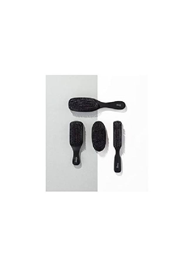 100% Soft Boar Bristle Brush For Men And Women Soft Bristles For Fine To Medium Hair Use For Smoothing, Wave Styles, Soft On Scalp, Club Handle, D8169