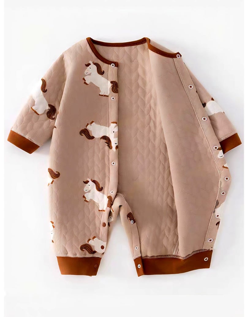 Premium Horse-Themed Baby Gift Set – 7-Piece Newborn Hamper with Luxury Hardshell Suitcase, Organic Cotton Jumper, Argyle Bib u0026 Plush Toy – Elegant Baby Shower u0026 1st Birthday Gift for Boys u0026 Girls - Image 5