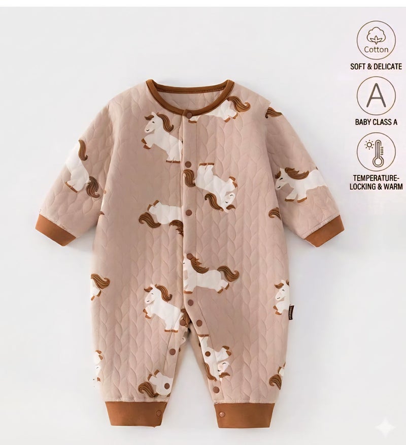 Premium Horse-Themed Baby Gift Set – 7-Piece Newborn Hamper with Luxury Hardshell Suitcase, Organic Cotton Jumper, Argyle Bib u0026 Plush Toy – Elegant Baby Shower u0026 1st Birthday Gift for Boys u0026 Girls - Image 4