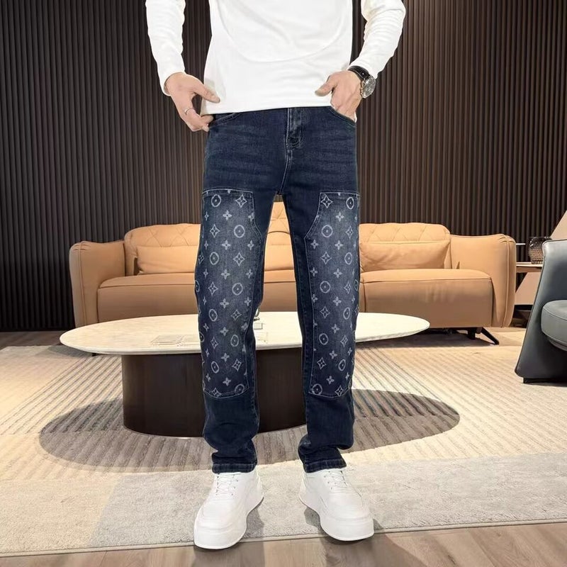 Unisex Classic Denim Jeans Loose Fit Daily Outdoor Wear - Image 4
