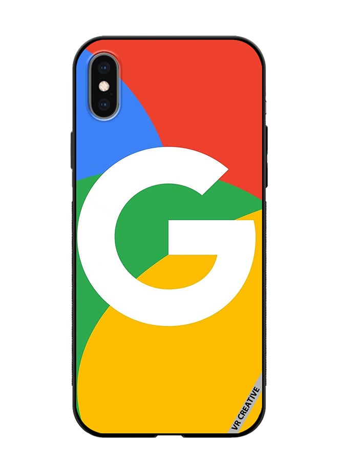 VR CREATIVE Protective Case Cover For Apple iPhone XS Max Google Logo Design Multicolour - Image 1