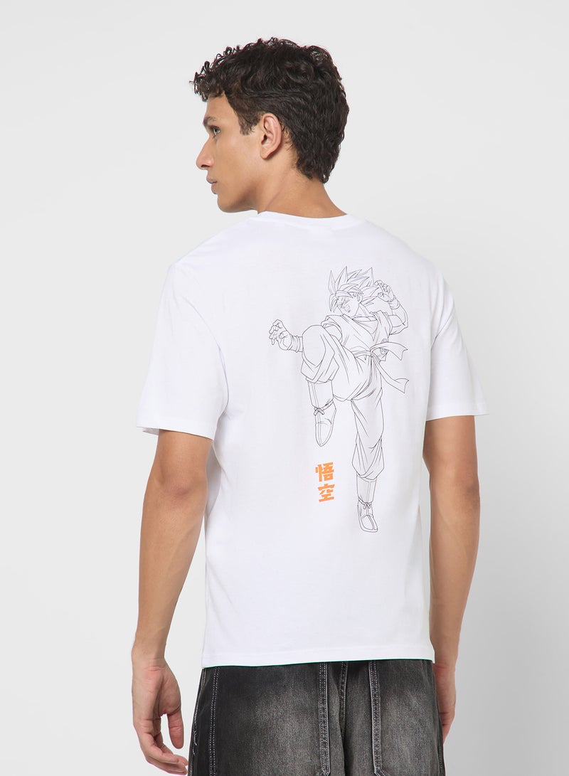 JACK & JONES Dragon Ball Regular Fit Crew Neck T-Shirt - Image 2