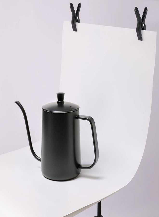 كوديل مشابك زنبركية بلاستيكية سوداء من Coideal، عبوة من 8 قطع، مقاس 4.5 بوصة، مشابك زنبركية كبيرة من النايلون، مشبك شديد التحمل مع دبابيس معدنية للخلفية الفنية والحرفية والنجارة - Image 5