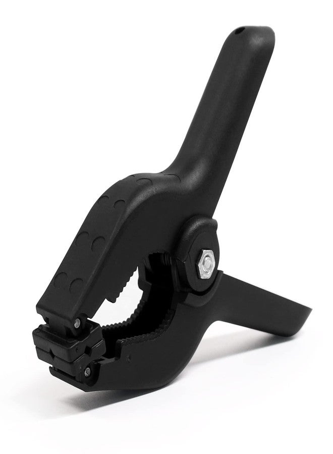 كوديل مشابك زنبركية بلاستيكية سوداء من Coideal، عبوة من 8 قطع، مقاس 4.5 بوصة، مشابك زنبركية كبيرة من النايلون، مشبك شديد التحمل مع دبابيس معدنية للخلفية الفنية والحرفية والنجارة - Image 1