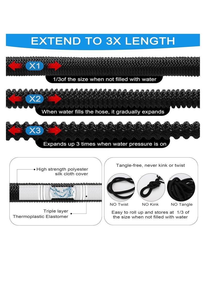 TRASSLE Garden Hose, Expandable Water Hose, Green Garden Hose With Multi Pattern Sprayer | Water Hose For All Gardening and Outdoor Needs | Premium Quality Green Garden Hose  - Image 2