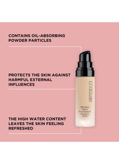 ARTDECO ARTDECO Perfect Teint Foundation - Warm Vanilla N°20 - Lightweight Liquid Formula - Medium to Full Coverage - Without Mask-Like Effect - Conceals Imperfections - Vegan Makeup - Hyaluron - 0.67 Fl Oz  - Image 2
