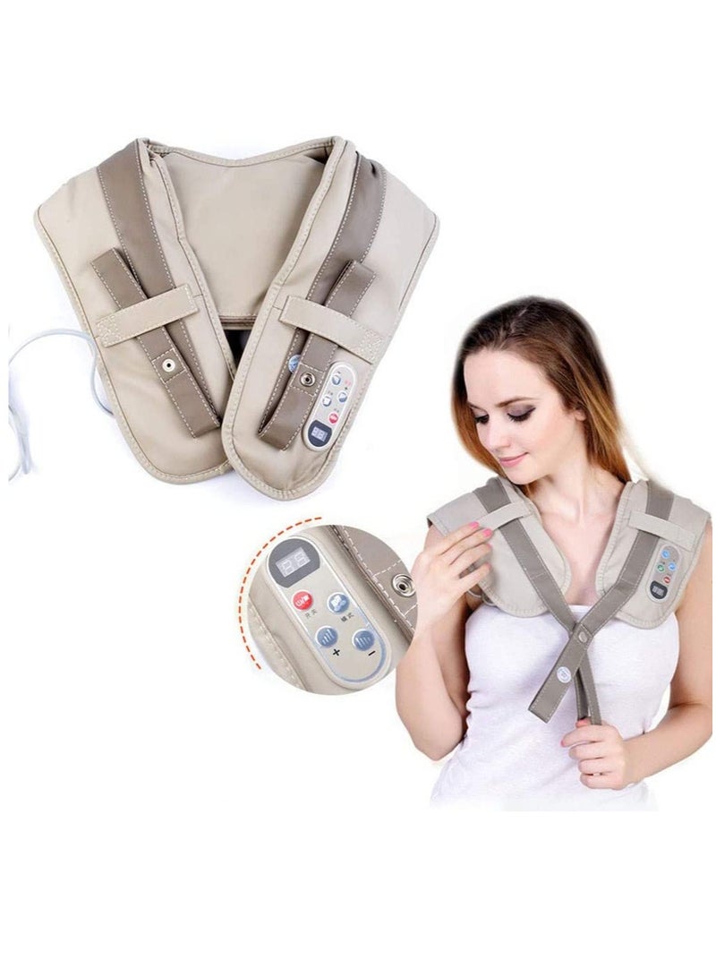 Loquat Neck Massager Portable Electric Knocks Cervical Massage Shawls Pain Neck and Shoulder Multifunction Tapping Massager Muscle Pain Relief - Image 1
