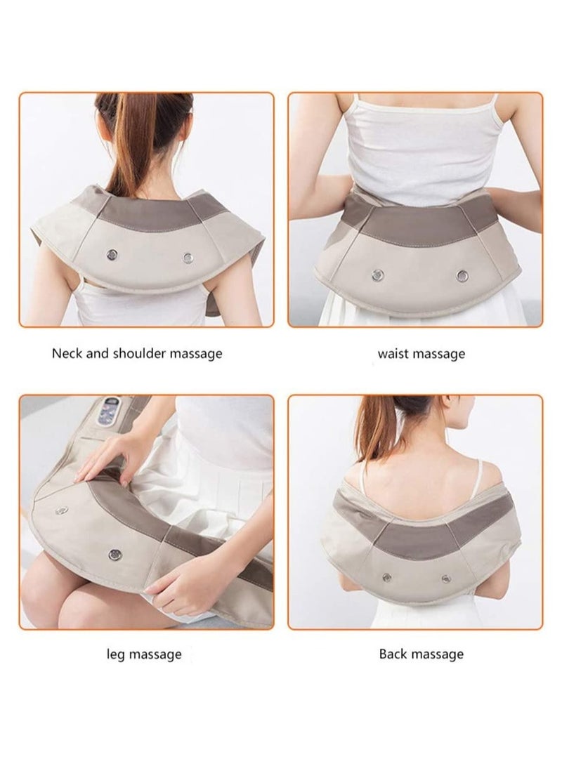 Loquat Neck Massager Portable Electric Knocks Cervical Massage Shawls Pain Neck and Shoulder Multifunction Tapping Massager Muscle Pain Relief - Image 5