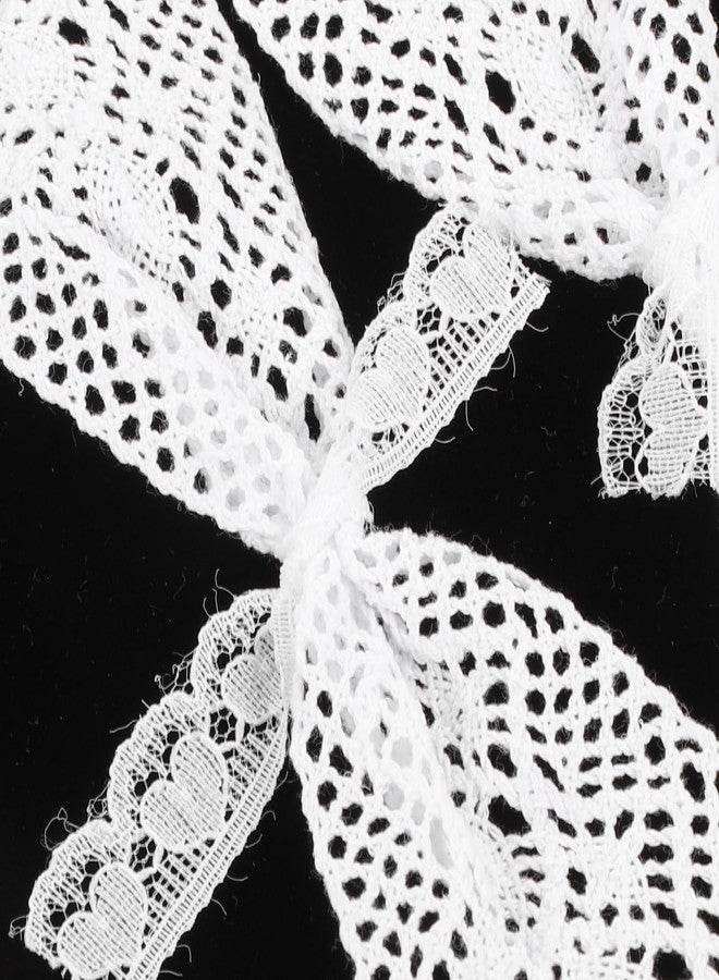 VICASKY 4Pcs Dollhouse Curtains 1 :12 Scale Lace Sheer 3 PCS Windows Doll House Miniature for Furniture Accessories Mini Window Tiny for Home White Shades - Image 2
