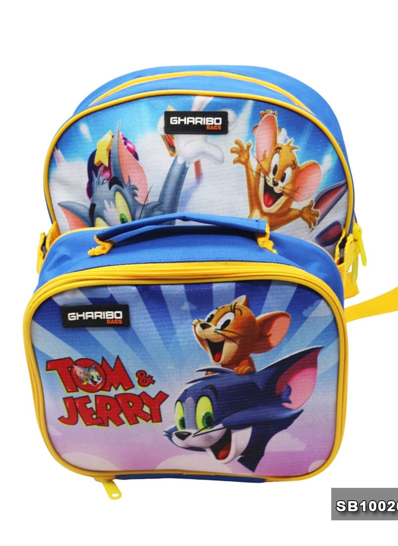 Gharibo Bags School backpack with lunch bag Size 12 Tom and Jerry  - Image 2