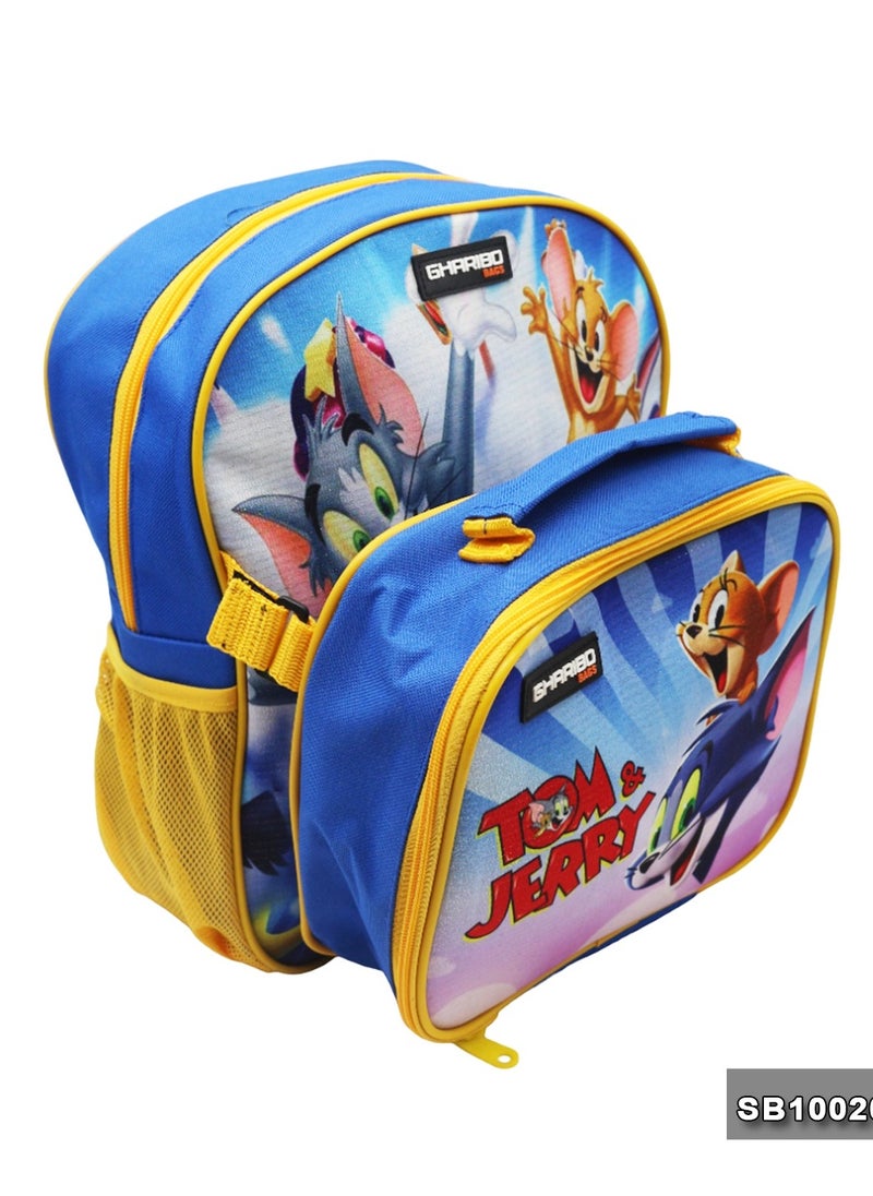 Gharibo Bags School backpack with lunch bag Size 12 Tom and Jerry  - Image 3